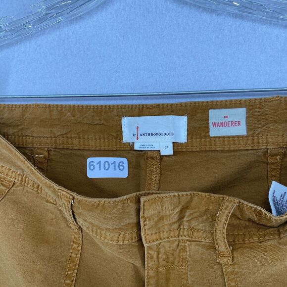 BY ANTHROPOLOGIE Pants 27 The Wanderer Mid Rise Chino Utility British Tan - Picture 13 of 13